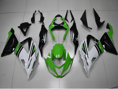 Carenagem ZX6R 13-18 - Preto Verde Branco