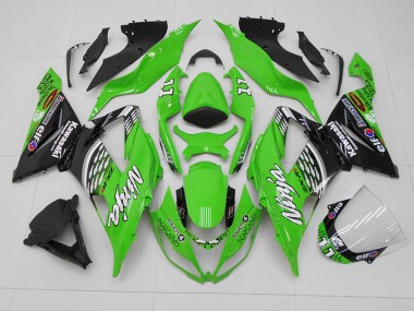 Carenagem ZX6R 13-18 - Verde Preto 11