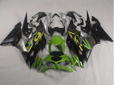 Carenagem ZX6R 19-23 - Preto Verde