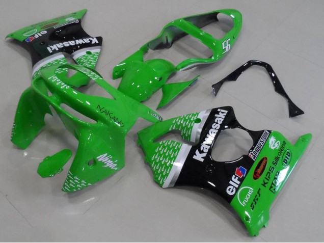Carenagem ZX6R 98-99 - Verde Preto Carenagem ZX6R 98-99 - Verde Preto