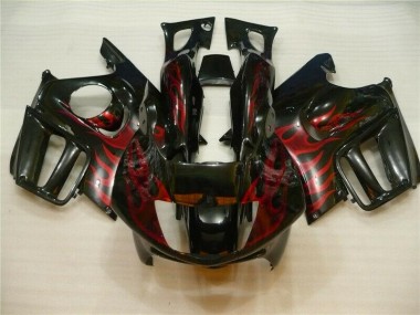 Carroçaria CBR 600 F4i 04-07 - Preto Vermelho Chama