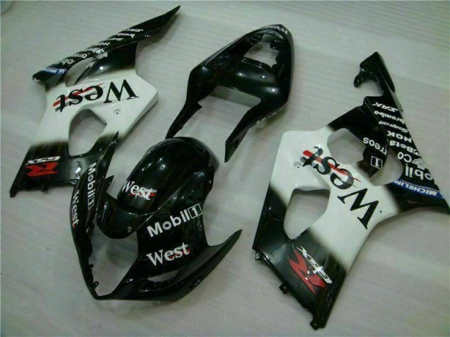 Carroçaria GSXR 1000 K3 03-04 - Branco Preto Carroçaria GSXR 1000 K3 03-04 - Branco Preto