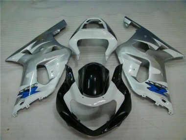 Carroçaria GSXR 600 / 750 K1 K2 K3 01-03 - Prata Preto