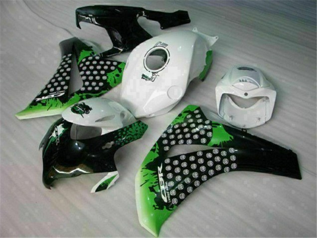 Injeção Kit Carenagem CBR 1000RR 08-11 - Verde Branco Injeção Kit Carenagem CBR 1000RR 08-11 - Verde Branco