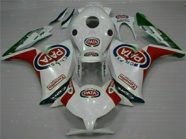 Injeção Kit Carenagem CBR 1000RR 12-16 - Vermelho Branco PATA Injeção Kit Carenagem CBR 1000RR 12-16 - Vermelho Branco PATA