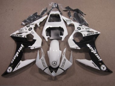 Injeção Kit Carenagem R6 03-05 - Branco Preto