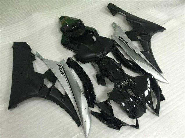 Injeção Kit Carenagem R6 06-07 - Prata Preto Injeção Kit Carenagem R6 06-07 - Prata Preto