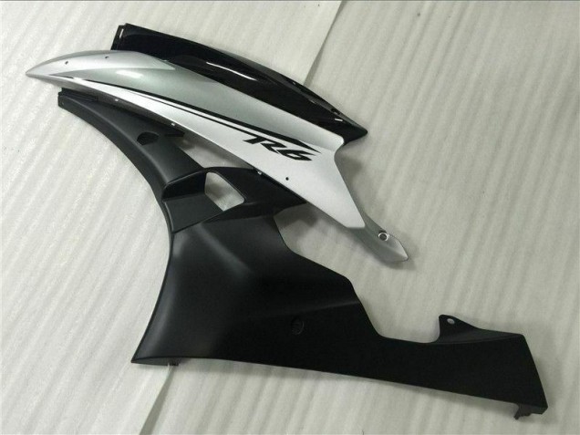 Injeção Kit Carenagem R6 06-07 - Prata Preto Injeção Kit Carenagem R6 06-07 - Prata Preto