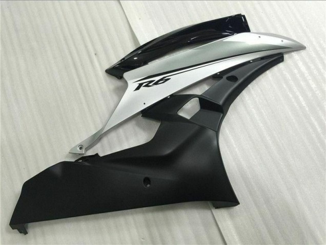 Injeção Kit Carenagem R6 06-07 - Prata Preto Injeção Kit Carenagem R6 06-07 - Prata Preto
