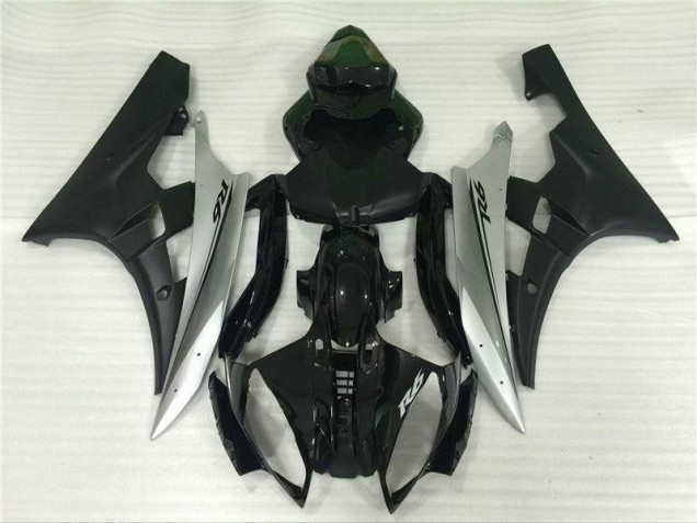 Injeção Kit Carenagem R6 06-07 - Prata Preto Injeção Kit Carenagem R6 06-07 - Prata Preto
