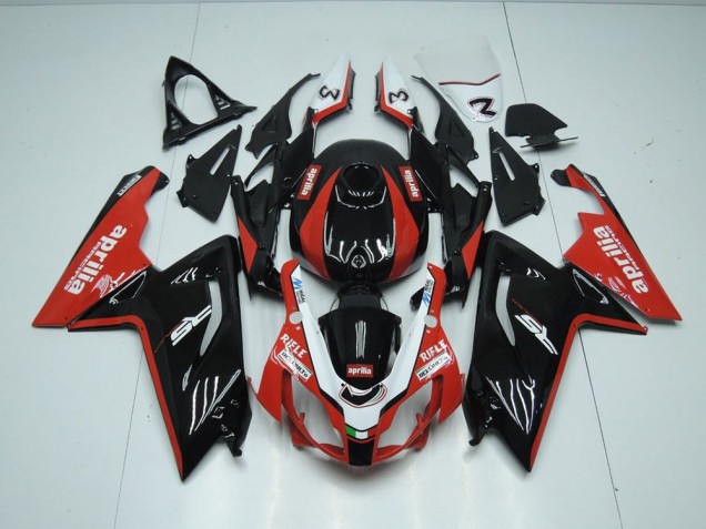Injeção Kit Carenagem RS 125 06-11 - Preto & Vermelho