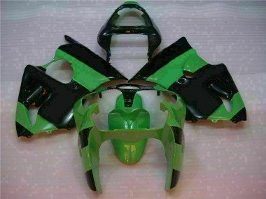 Injeção Kit Carenagem ZX6R 00-02 - Verde Preto