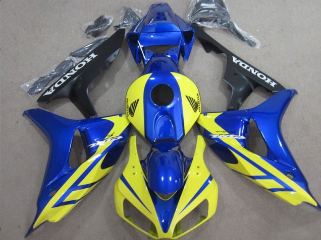 Injeção Kits Carenagem CBR 1000RR 06-07 - Azul Amarelo Injeção Kits Carenagem CBR 1000RR 06-07 - Azul Amarelo