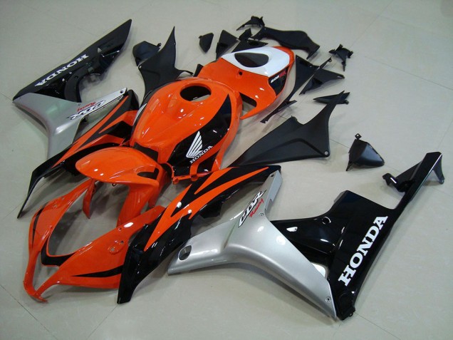 Injeção Kits Carenagem CBR 600RR 07-08 - Laranja Prata Preto Injeção Kits Carenagem CBR 600RR 07-08 - Laranja Prata Preto
