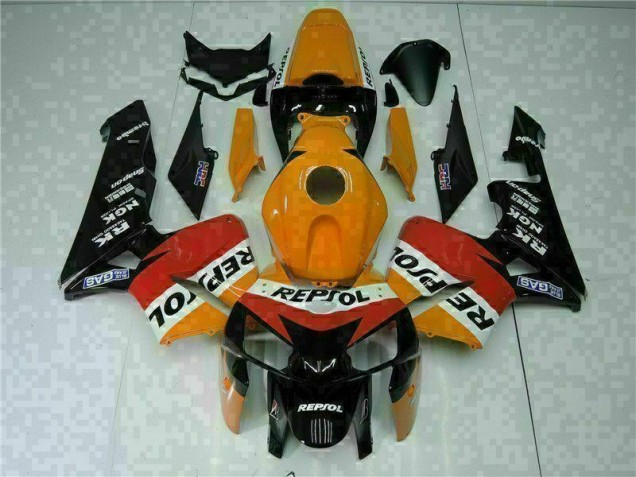 Kit Carenagem CBR 600RR 05-06 - Laranja Preto Repsol Kit Carenagem CBR 600RR 05-06 - Laranja Preto Repsol