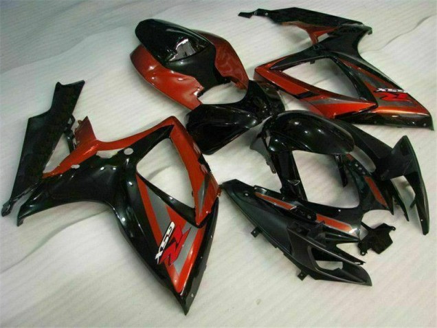 Kit Carenagem GSXR 600 / 750 K6 06-07 - Preto Vermelho Kit Carenagem GSXR 600 / 750 K6 06-07 - Preto Vermelho