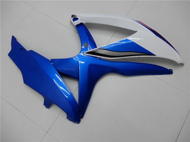 Kit Carenagem GSXR 600 / 750 K8 08-10 - Branco Azul Kit Carenagem GSXR 600 / 750 K8 08-10 - Branco Azul