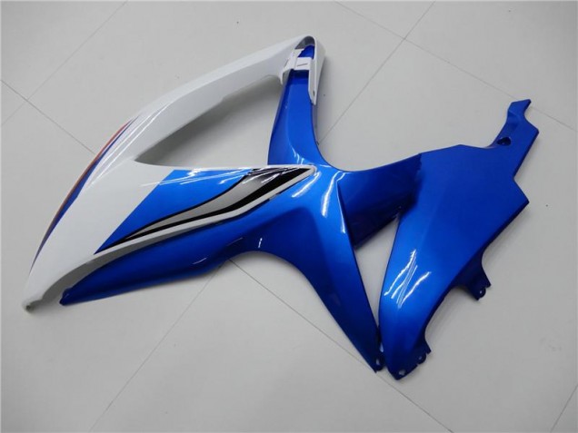 Kit Carenagem GSXR 600 / 750 K8 08-10 - Branco Azul Kit Carenagem GSXR 600 / 750 K8 08-10 - Branco Azul