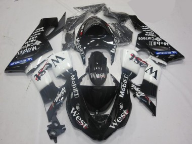 Kit Carenagem ZX10R 06-07 - Branco Preto
