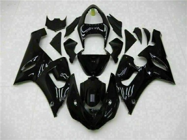 Kit Carenagem ZX6R 05-06 - Preto Brilhante