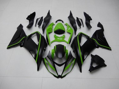 Kit Carenagem ZX6R 13-18 - Preto Verde