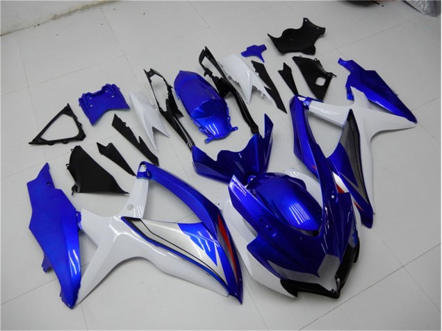 Kit Completo Carenagem GSXR 600 / 750 K8 08-10 - Azul Branco Kit Completo Carenagem GSXR 600 / 750 K8 08-10 - Azul Branco