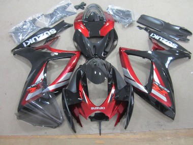Kit Completo Carenagem GSXR 750 K6 06-07 - Preto Vermelho
