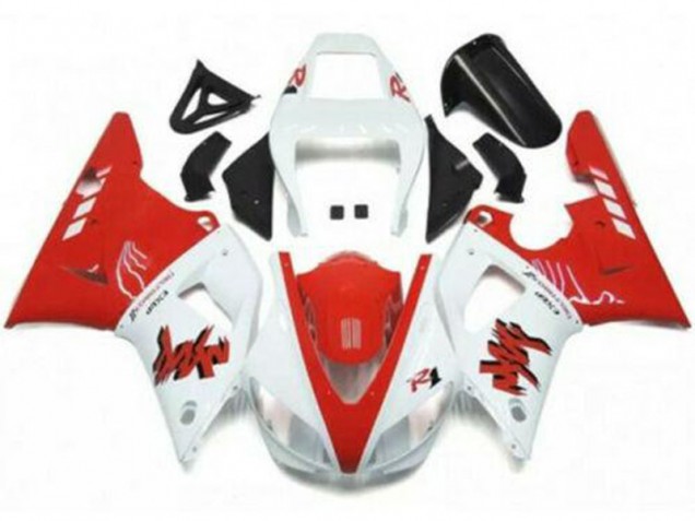 Kit Completo Carenagem R1 98-99 - Vermelho Branco Kit Completo Carenagem R1 98-99 - Vermelho Branco