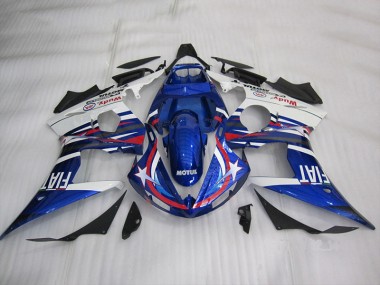 Kit Completo Carenagem R6 03-05 - Azul Branco Motul Fiat