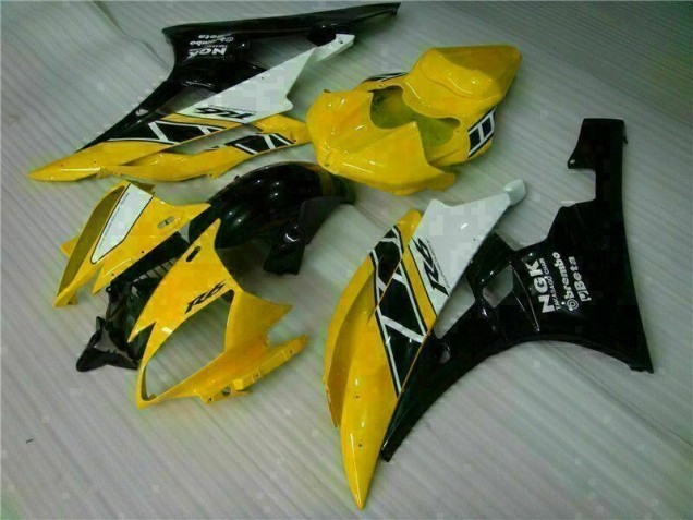 Kit Completo Carenagem R6 06-07 - Amarelo Preto Kit Completo Carenagem R6 06-07 - Amarelo Preto