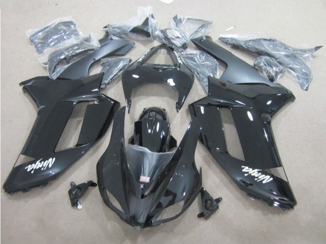 Kit Completo Carenagem ZX6R 07-08 - Preto Branco Kit Completo Carenagem ZX6R 07-08 - Preto Branco