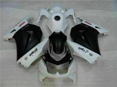 Kits Carenagem EX250 08-12 - Branco Preto Ninja