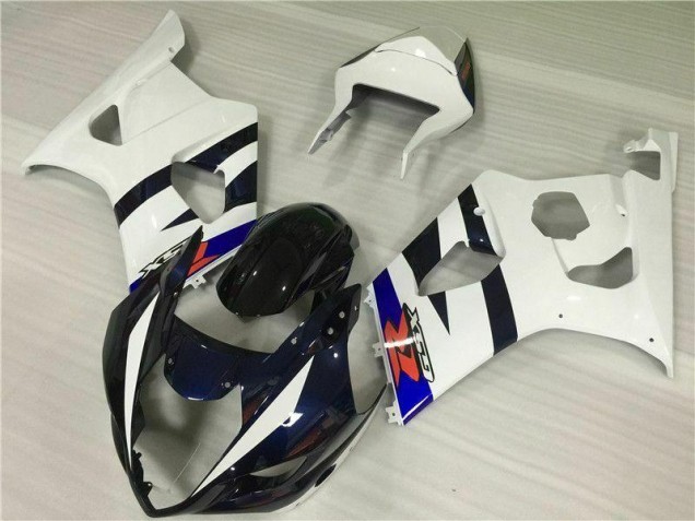 Kits Carenagem GSXR 1000 K3 03-04 - Branco Preto Kits Carenagem GSXR 1000 K3 03-04 - Branco Preto