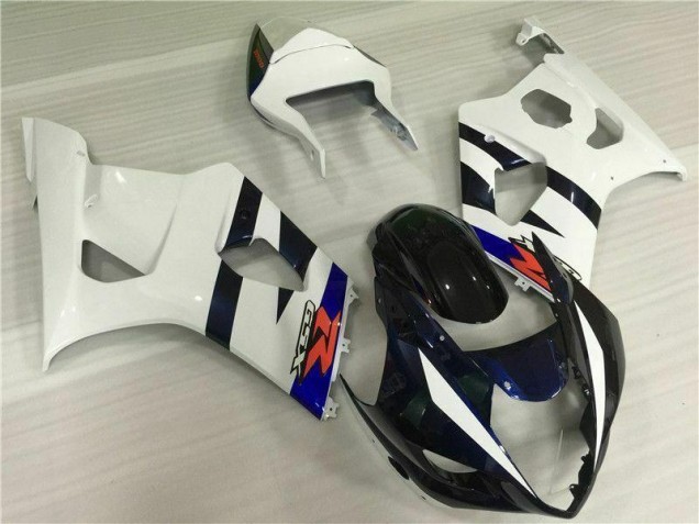 Kits Carenagem GSXR 1000 K3 03-04 - Branco Preto Kits Carenagem GSXR 1000 K3 03-04 - Branco Preto