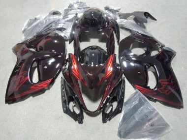 Kits Carenagem GSXR 1300 Hayabusa 08-19 - Preto Vermelho