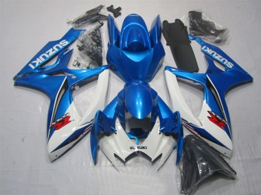 Kits Carenagem GSXR 600 K6 06-07 - Azul Branco