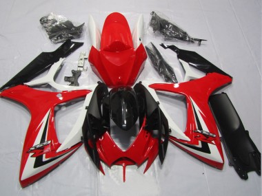 Kits Carenagem GSXR 600 K6 06-07 - Preto Vermelho