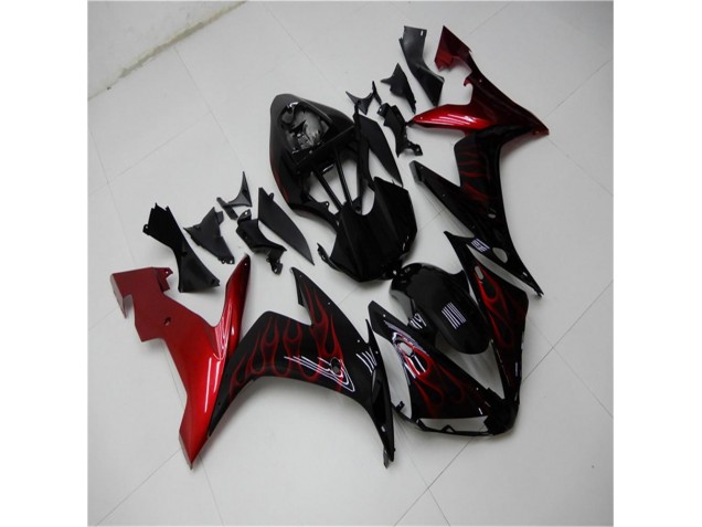 Kits Carenagem R1 04-06 - Vermelho Preto Kits Carenagem R1 04-06 - Vermelho Preto