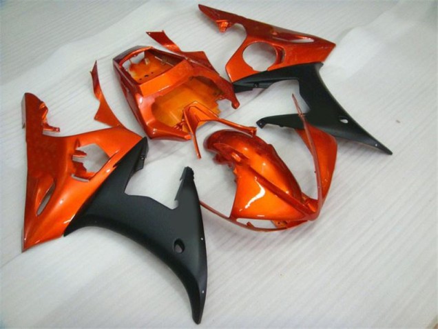 Kits Carenagem R6 03-05 - Laranja Preto Kits Carenagem R6 03-05 - Laranja Preto
