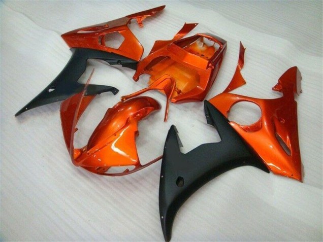 Kits Carenagem R6 03-05 - Laranja Preto Kits Carenagem R6 03-05 - Laranja Preto