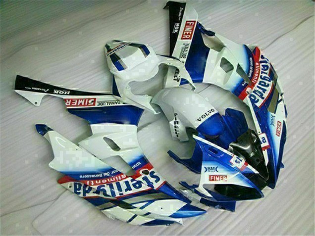 Kits Carenagem R6 06-07 - Branco Azul Kits Carenagem R6 06-07 - Branco Azul