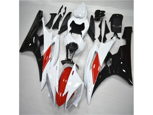 Kits Carenagem R6 06-07 - Vermelho Branco Preto Kits Carenagem R6 06-07 - Vermelho Branco Preto