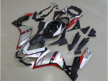 Kits Carenagem RS4 50 125 11-18 - Preto Prata Vermelho