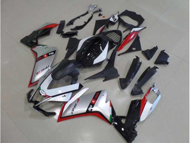 Kits Carenagem RS4 50 125 11-18 - Preto Prata Vermelho Kits Carenagem RS4 50 125 11-18 - Preto Prata Vermelho