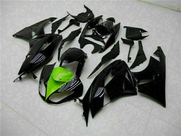 Kits Carenagem ZX6R 09-12 - Preto Verde Kits Carenagem ZX6R 09-12 - Preto Verde
