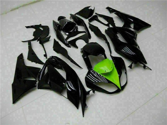 Kits Carenagem ZX6R 09-12 - Preto Verde Kits Carenagem ZX6R 09-12 - Preto Verde