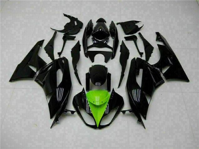 Kits Carenagem ZX6R 09-12 - Preto Verde Kits Carenagem ZX6R 09-12 - Preto Verde