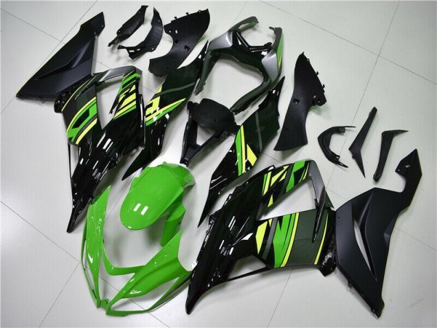 Kits Carenagem ZX6R 13-18 - Verde Preto Kits Carenagem ZX6R 13-18 - Verde Preto