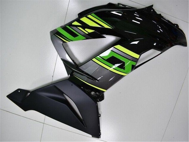 Kits Carenagem ZX6R 13-18 - Verde Preto Kits Carenagem ZX6R 13-18 - Verde Preto