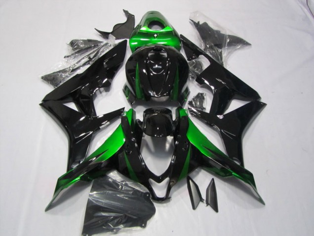Kits Completo Carenagem CBR 600RR 07-08 - Preto Verde Kits Completo Carenagem CBR 600RR 07-08 - Preto Verde